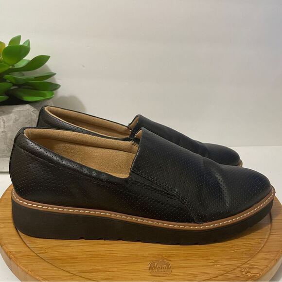 Naturalizer Zophie 2 Black Chunky Loafers Faux Leather Comfort Shoe Size 11 - Picture 2 of 8